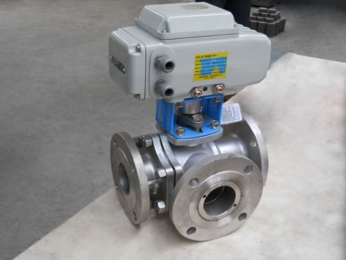 API 3 Way Flanged Floating Ball Valve